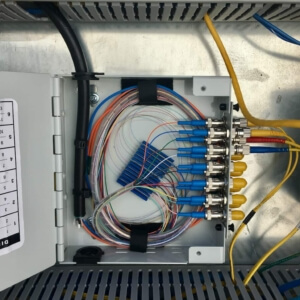 Slimline Patch Panel with Singlemode ST Splice on Pigtail Pack